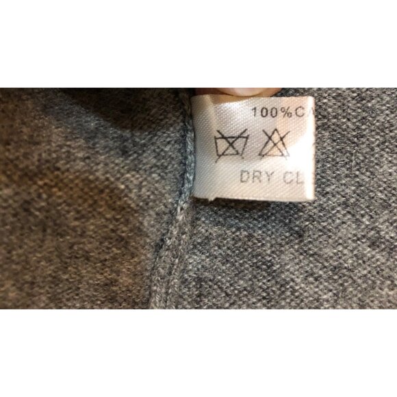 Jeff Rose 100% Cashmere V-Neck Gray Knit Vest Size XL - Picture 6 of 7